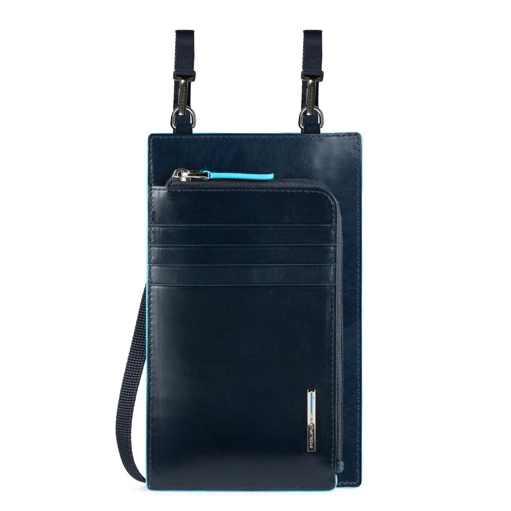 Borsello piatto porta smartphone con RFID - Blue Square - Piquadro