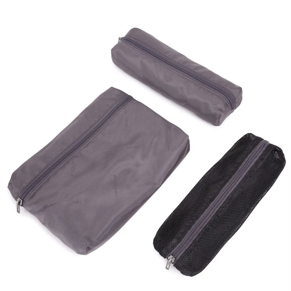 Nécessaire da viaggio nero in tessuto riciclato Brief 2 - Piquadro