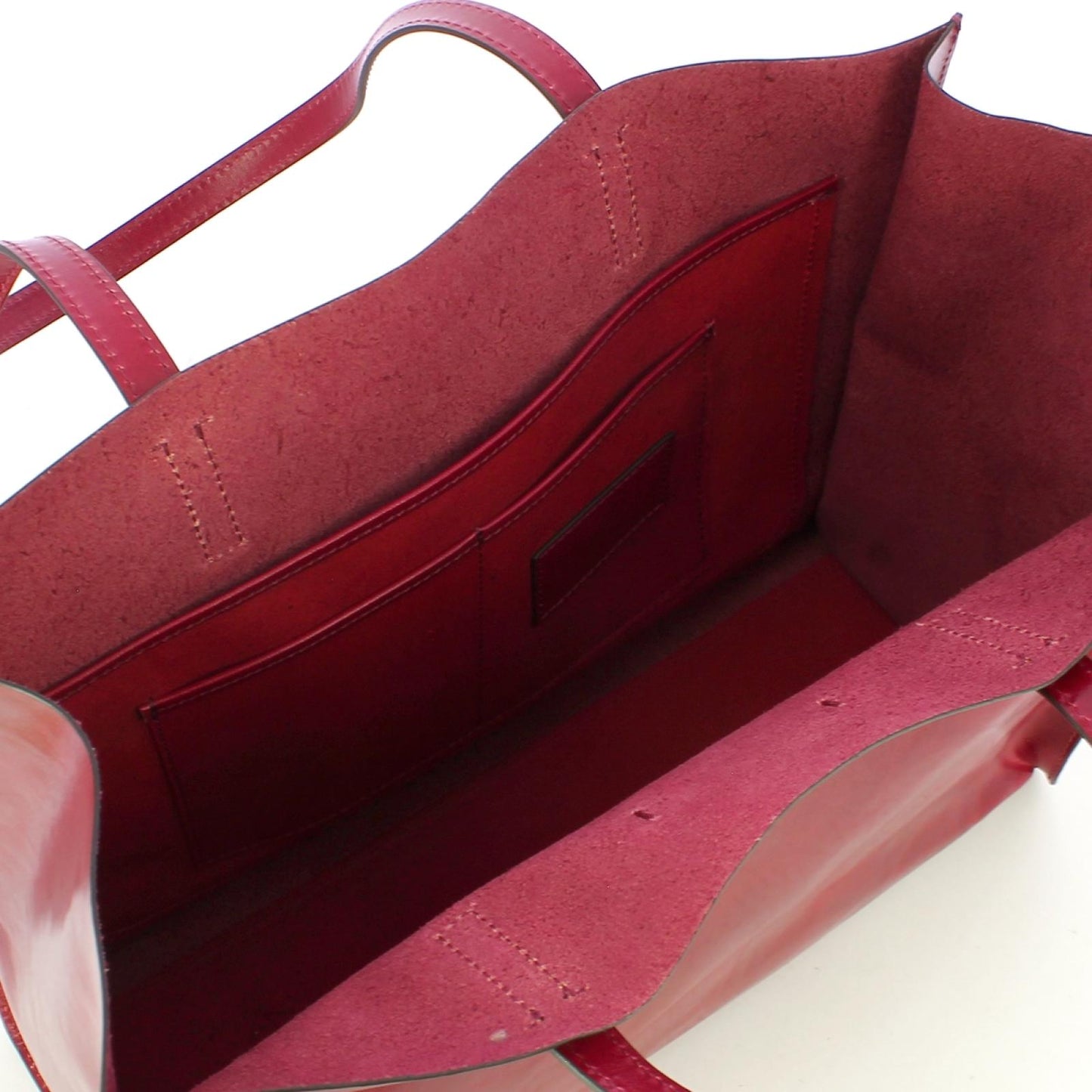 Borsa a spalla shopping in pelle sfoderata - Mirra - The Bridge