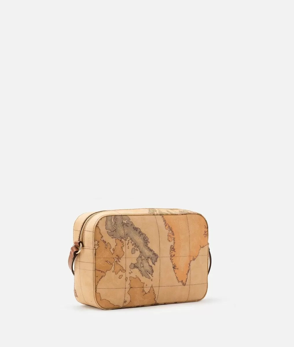 Borsa a tracolla media con morsetto frontale Geo Classic - Alviero Martini Pirma Classe