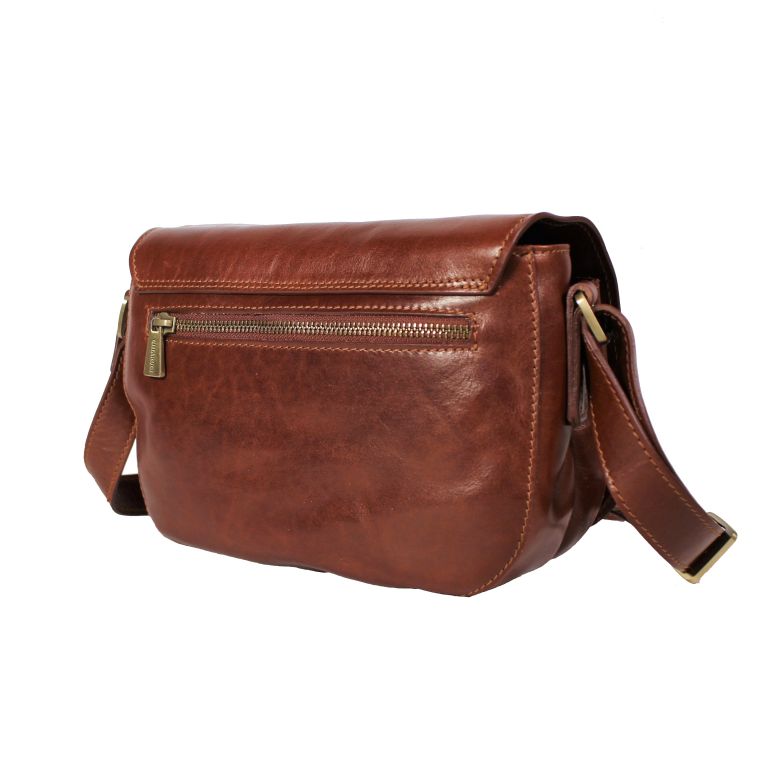 Borsa a tracolla small con pattina in pelle - Classic - Chiarugi Firenze