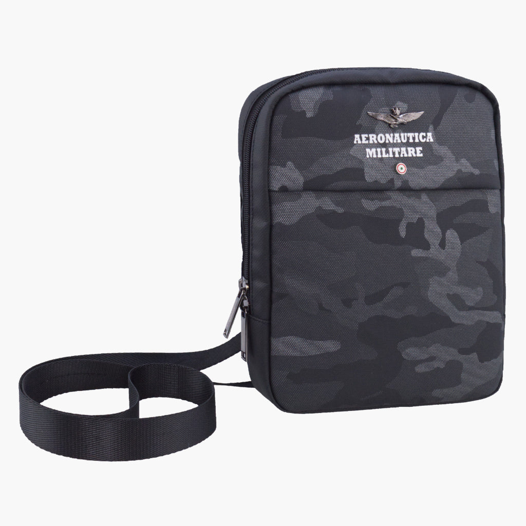 Borsa a tracolla uomo in tessuto tecnico porta tablet - Camouflage - Aeronautica Militare