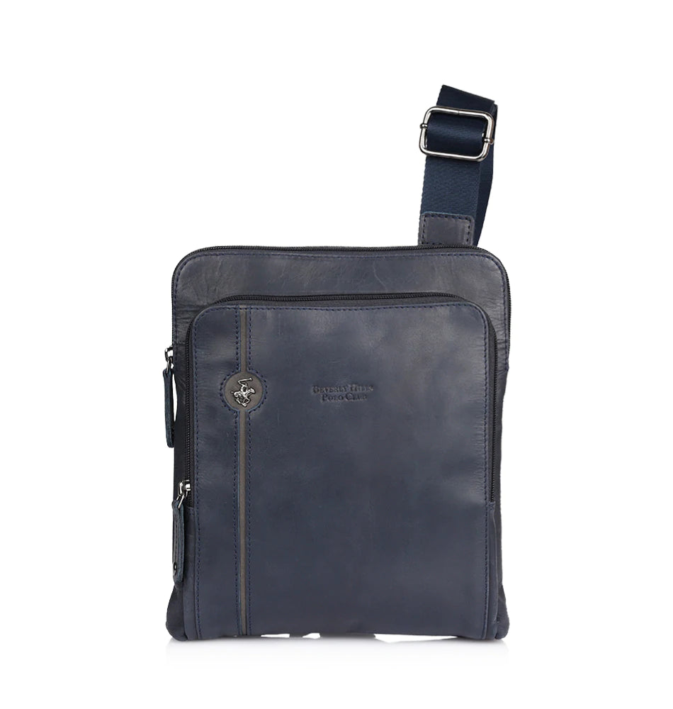 Borsello a tracolla in pelle cm 27 - Explore - Beverly Hills Polo Club