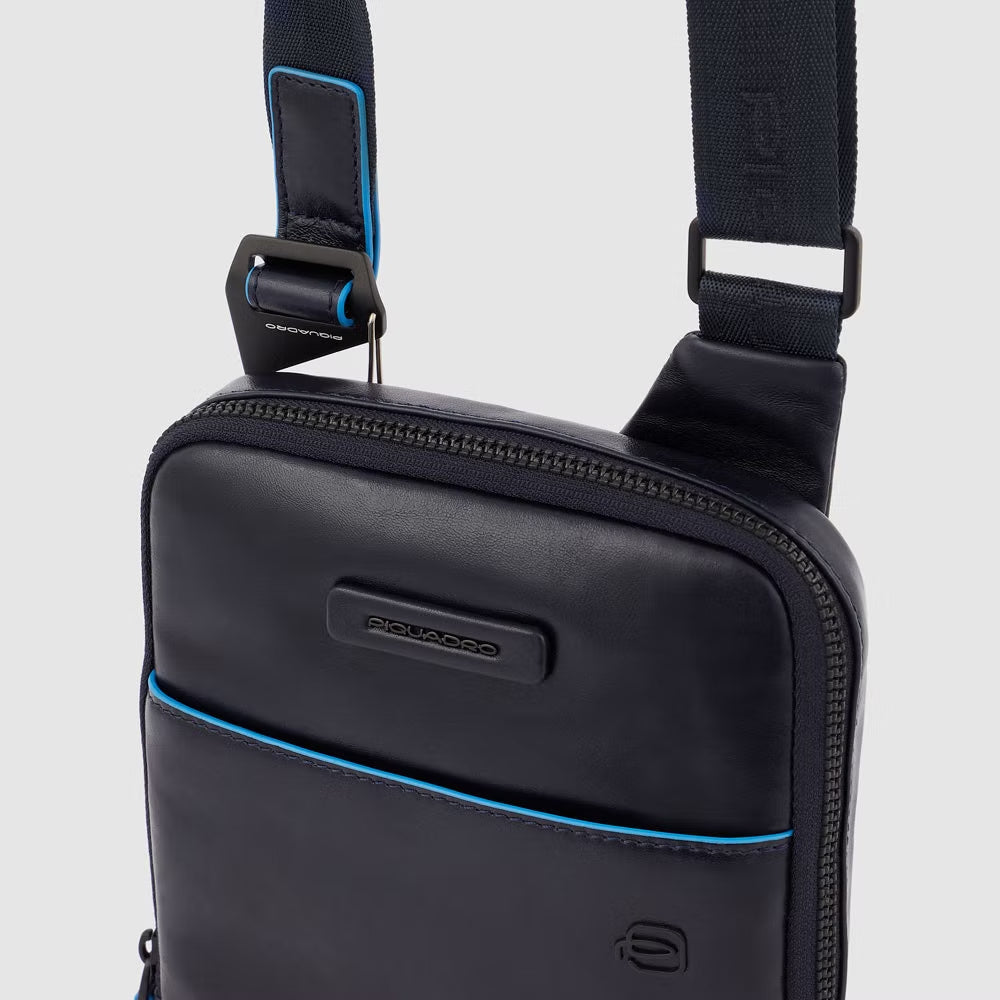 Borsello mono spalla uomo in pelle cm 22 - Revamp - Piquadro