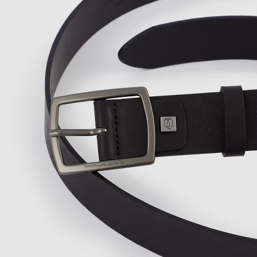 Cintura uomo con fibbia canna di fucile cm 3,5 - Black Square - Piquadro