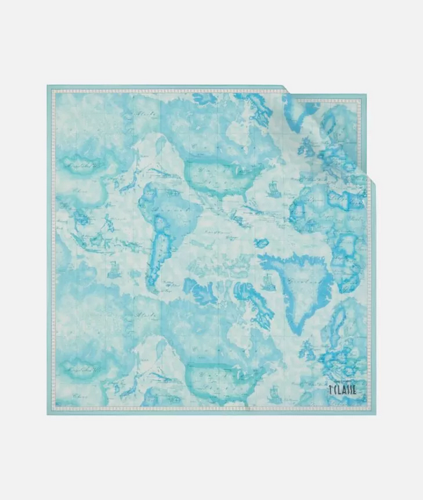 Foulard in seta 70 x70 cm New Geo Color - Alviero Martini Prima Classe