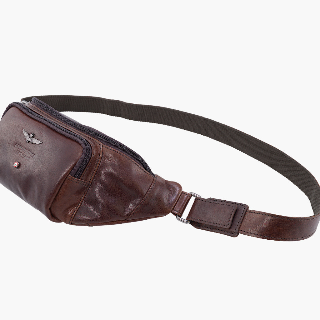 Marsupio in pelle - Vintage - Aeronautica Militare
