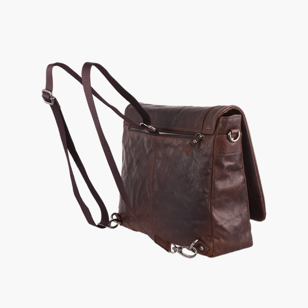 Messenger / zaino in pelle - Vintage - Aeronautica Militare