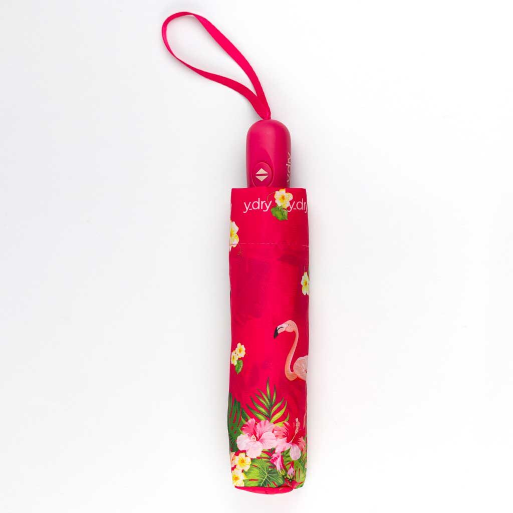 Ombrello corto antivento / automatico - Flamingo - Y-Dry