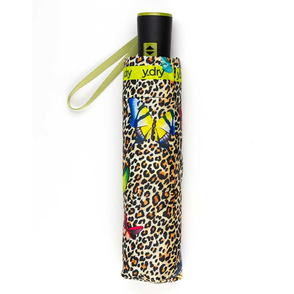 Ombrello corto maculato con farfalle antivento / automatico - Savage - Y-Dry