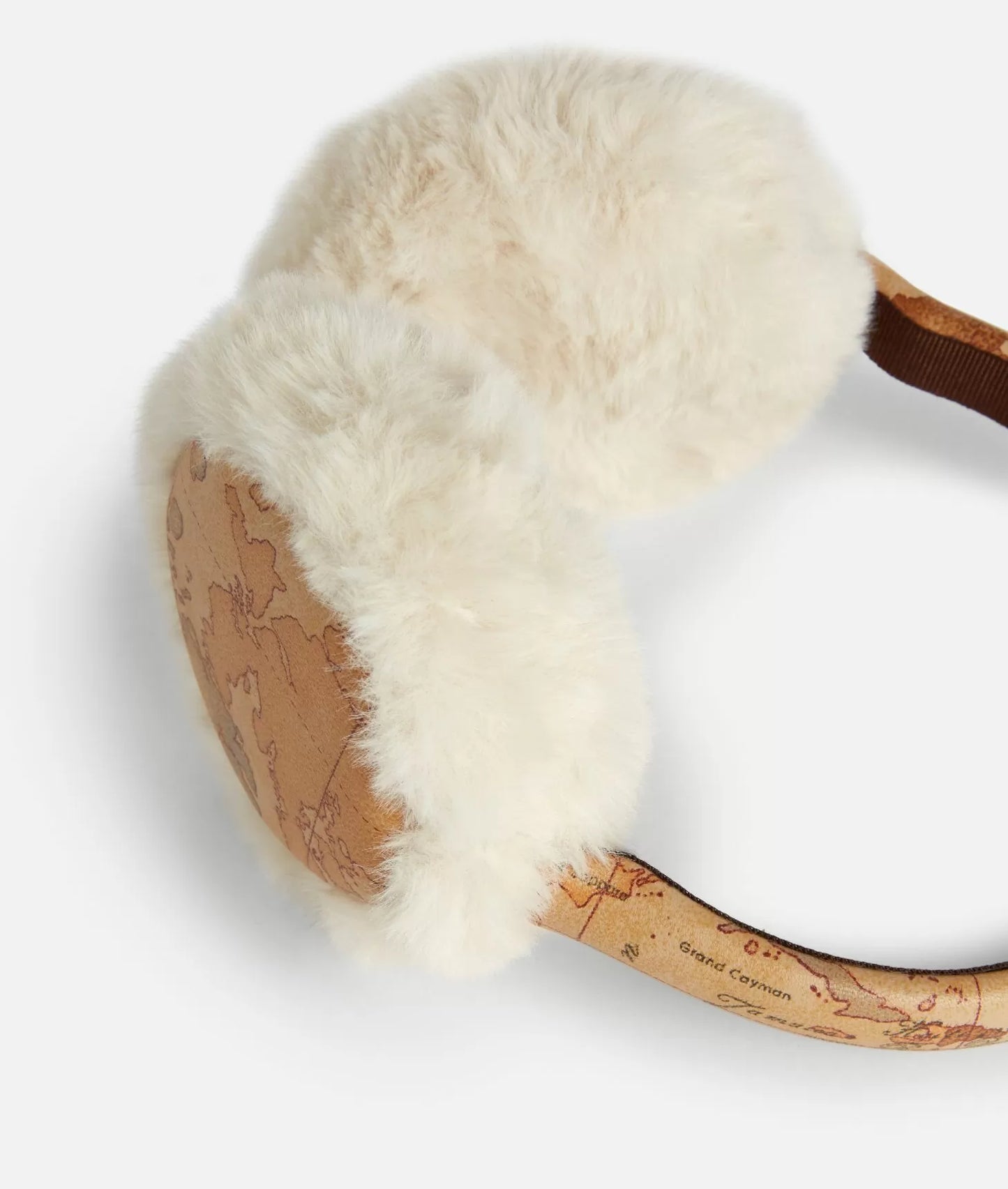 Para orecchie in eco- nappa stampa Geo Classic Alviero Martini Prima Classe