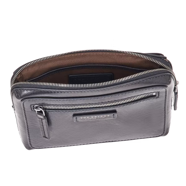 Borsello a mano uomo in cuoio 23 cm - Alberto - The Bridge