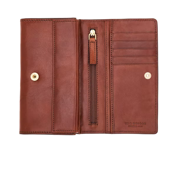 Portafoglio 17 cm donna in pelle - Cecilia - The Bridge