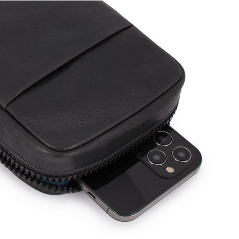 Portafoglio porta cellulare da collo in pelle - Harper - Piquadro