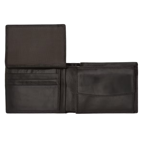 Portafoglio uomo con ribaltina trasparente e porta monete - Story - The Bridge