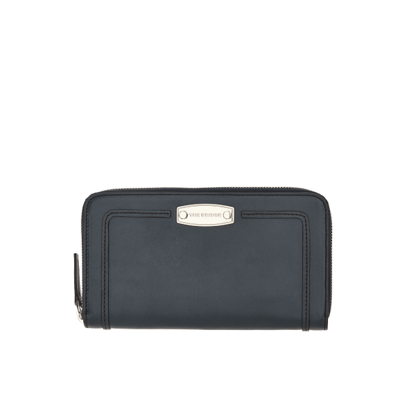 Portafoglio lungo donna zip around in cuoio - Lambertesca - The Bridge