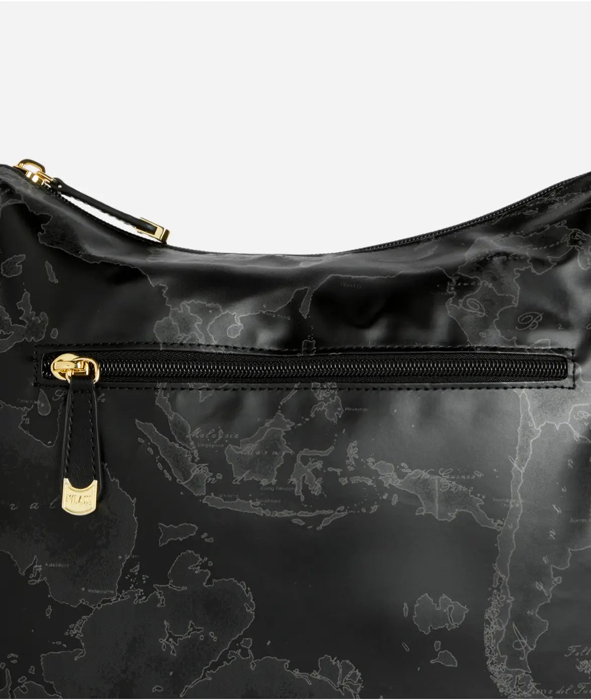 Borsa sottospalla e tracolla  in tessuto Geo Soft Black - Alviero Martini Prima Classe