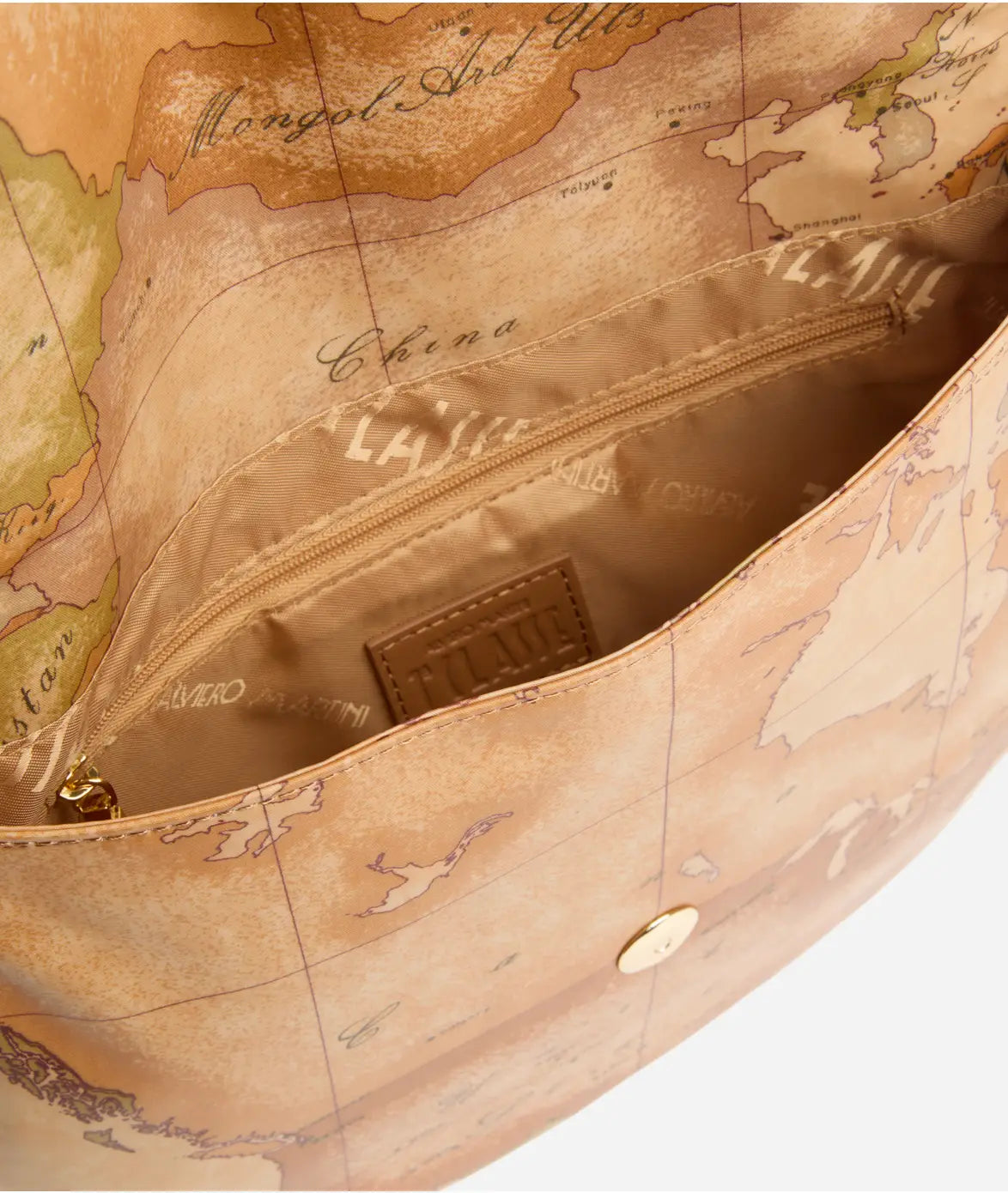 Borsa Sottospalla con patta in tessuto Geo Soft Classic - Alviero Martini Prima Classe