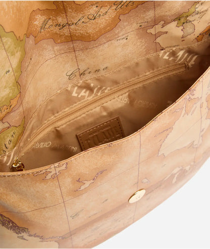 Borsa Sottospalla con patta in tessuto Geo Soft Classic - Alviero Martini Prima Classe