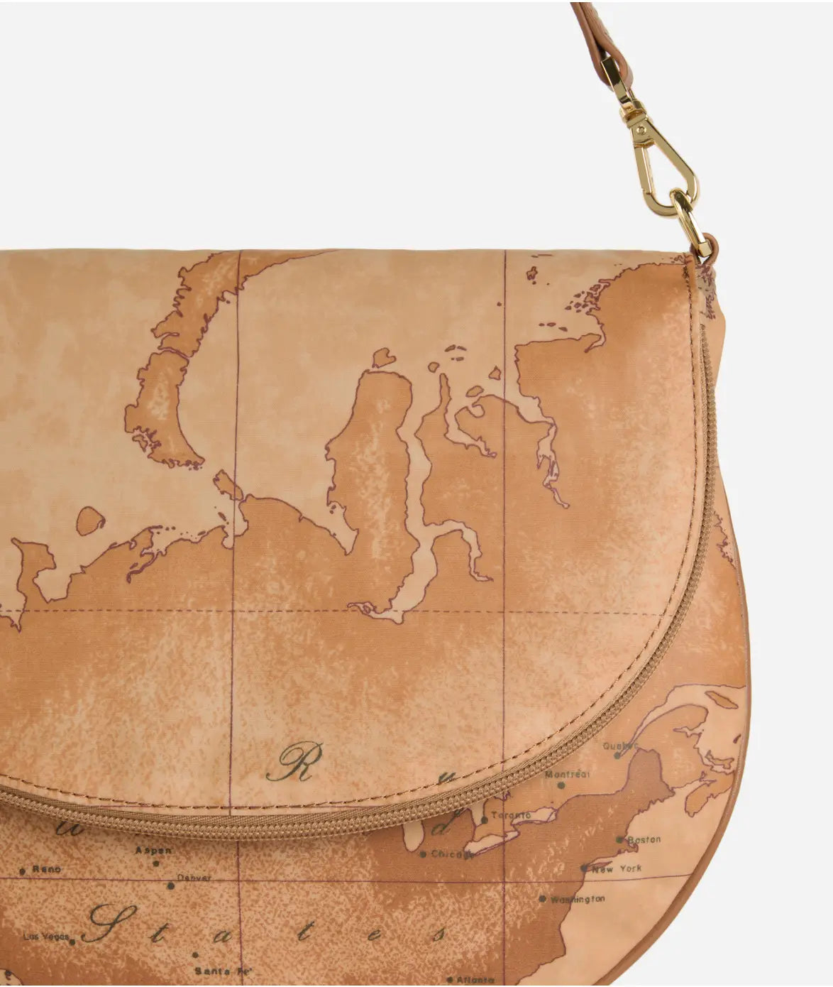 Borsa Sottospalla con patta in tessuto Geo Soft Classic - Alviero Martini Prima Classe