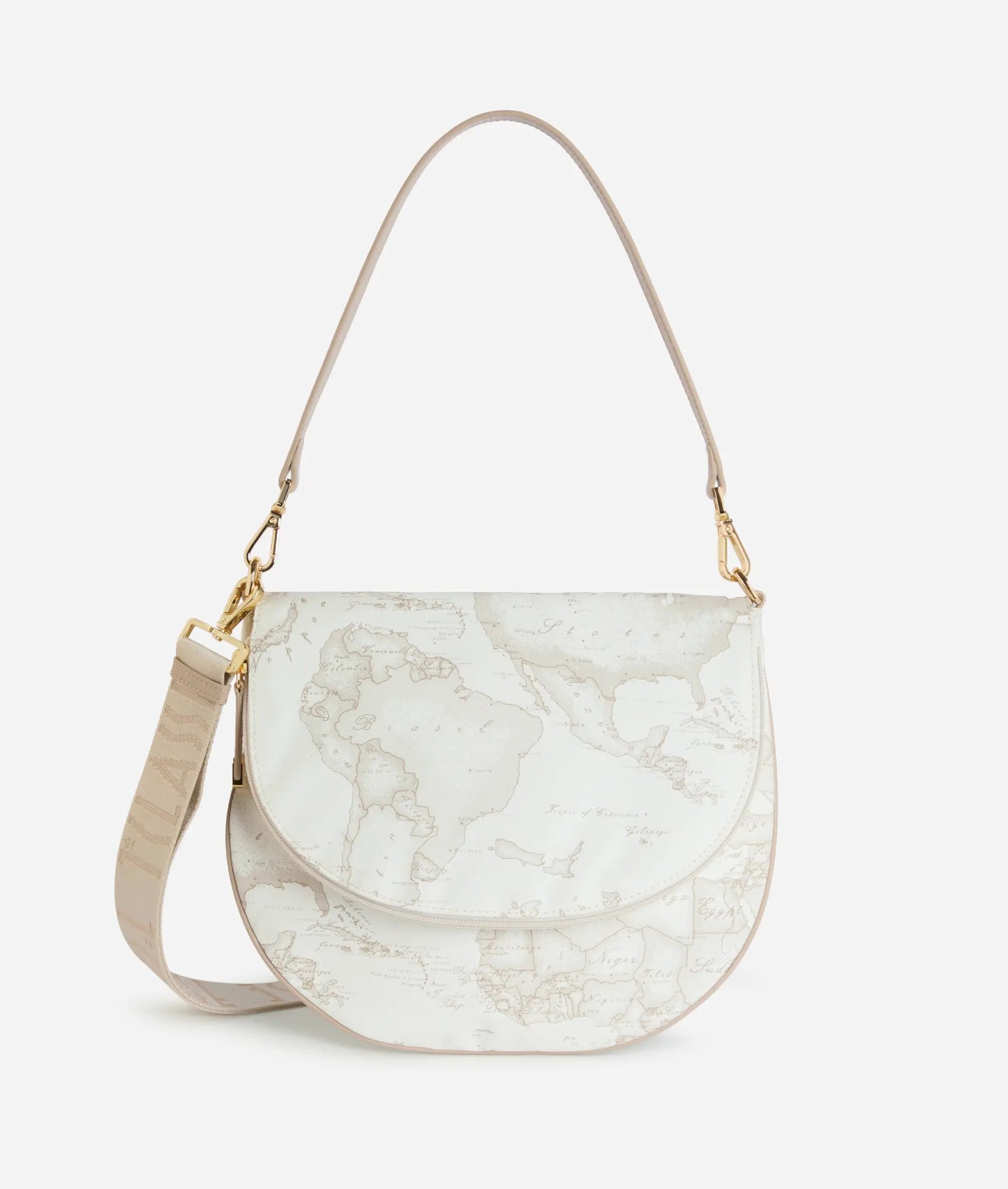 Borsa Sottospalla in tessuto Geo Soft White-Alviero Martini Prima Classe