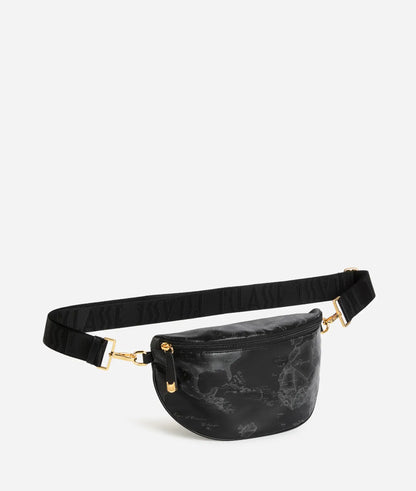 Maxi marsupio in tessuto Geo Soft Black - Alviero Martini Prima Classe