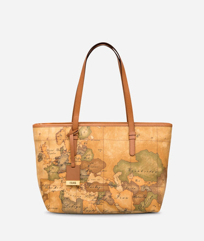 Borsa shopping media con cerniera Geo Classic CD006 - Alviero Martini Prima Classe