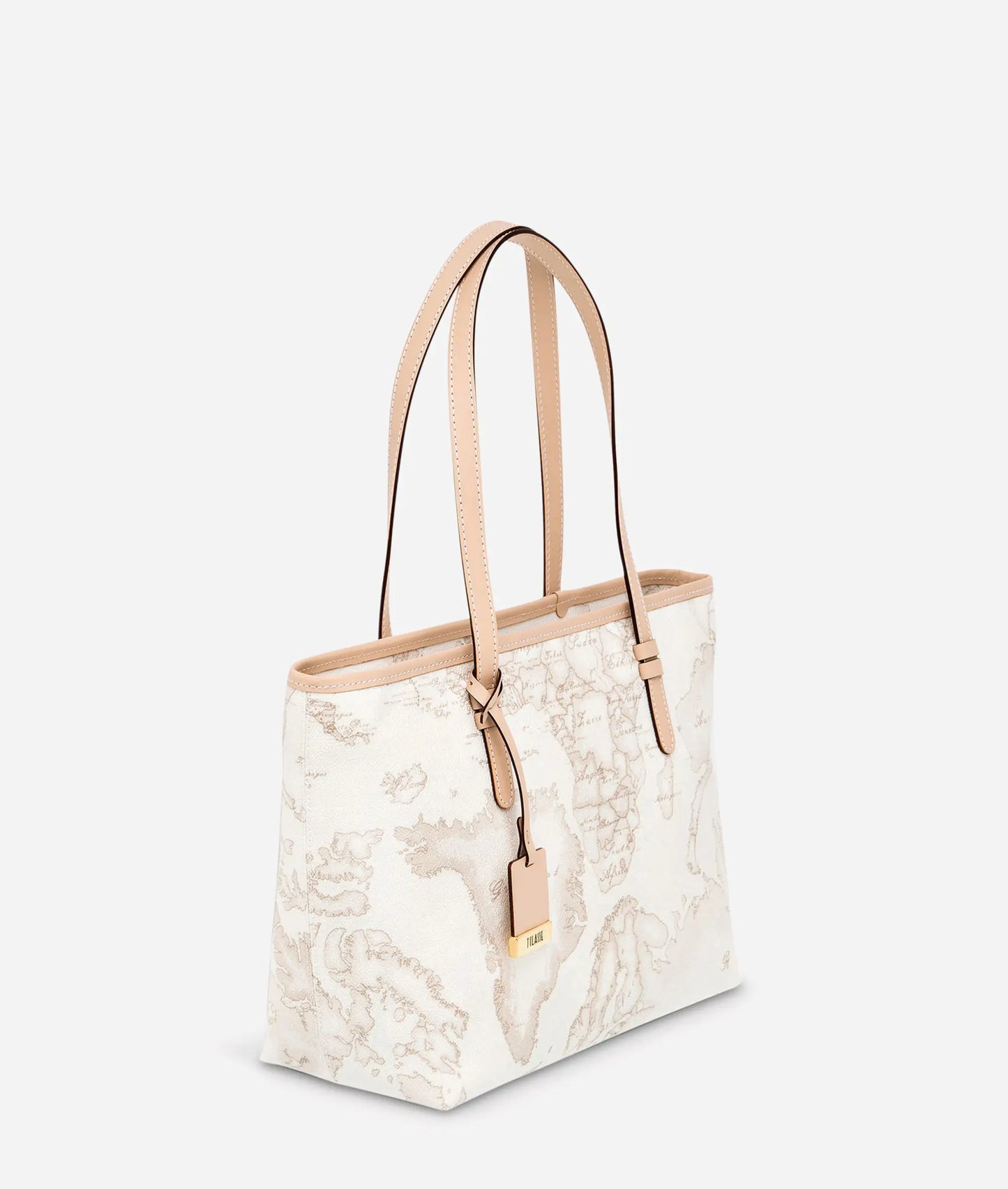 Borsa shopping media con cerniera Geo White CD006 - Alviero Martini Prima Classe