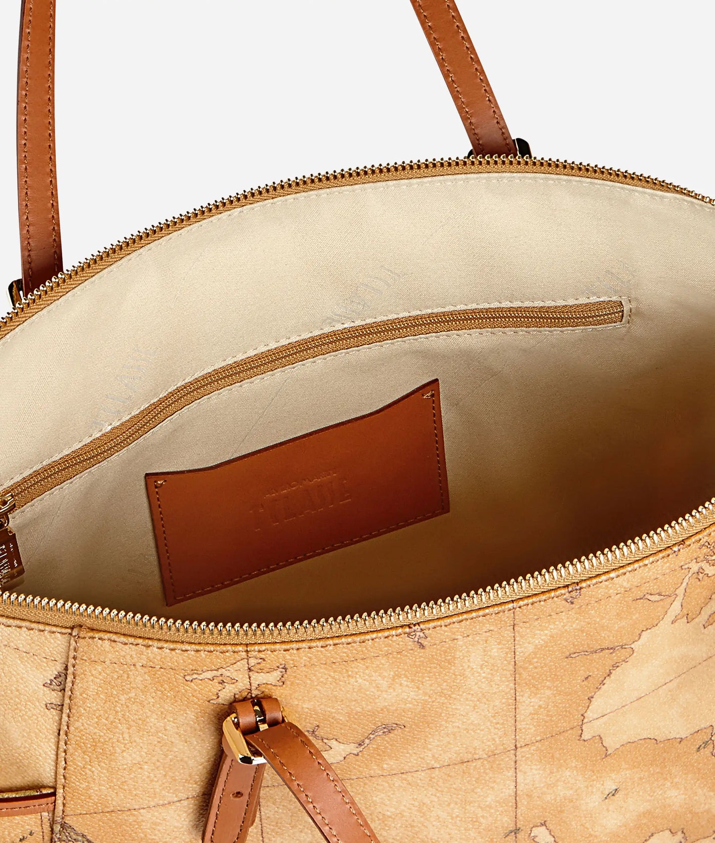 Borsa shopping grande Geo Classic impreziositi da fibbiette Alviero Martini Prima Classe
