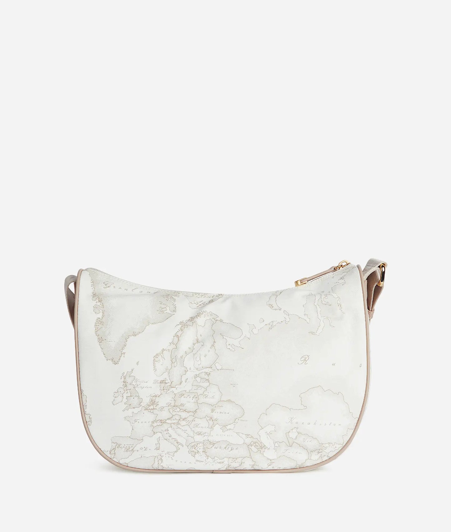 Borsa a Tracolla a mezzaluna medio Geo White Soft Alviero Martini  Prima Classe