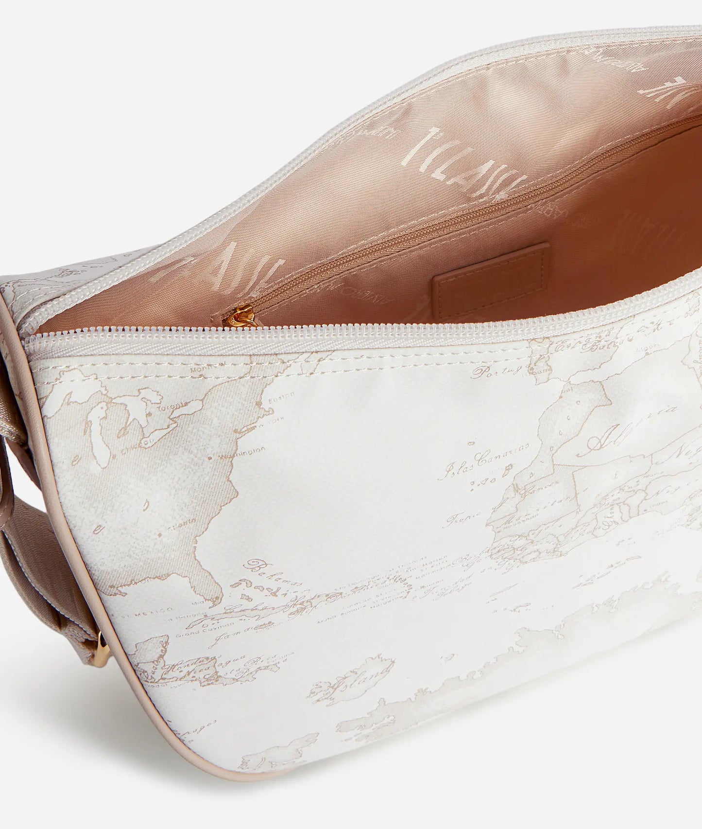 Borsa a Tracolla a mezzaluna medio Geo White Soft Alviero Martini  Prima Classe