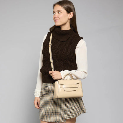 Borsa pelle donna con tracolla removibile - Lucrezia - The Bridge