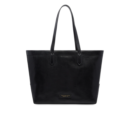 Borsa shopper in pelle media - Nero- Larissa- The Bridge
