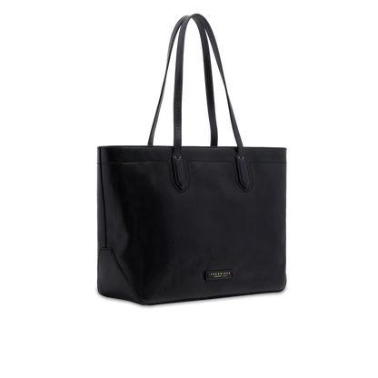 Borsa shopper in pelle media - Nero- Larissa- The Bridge