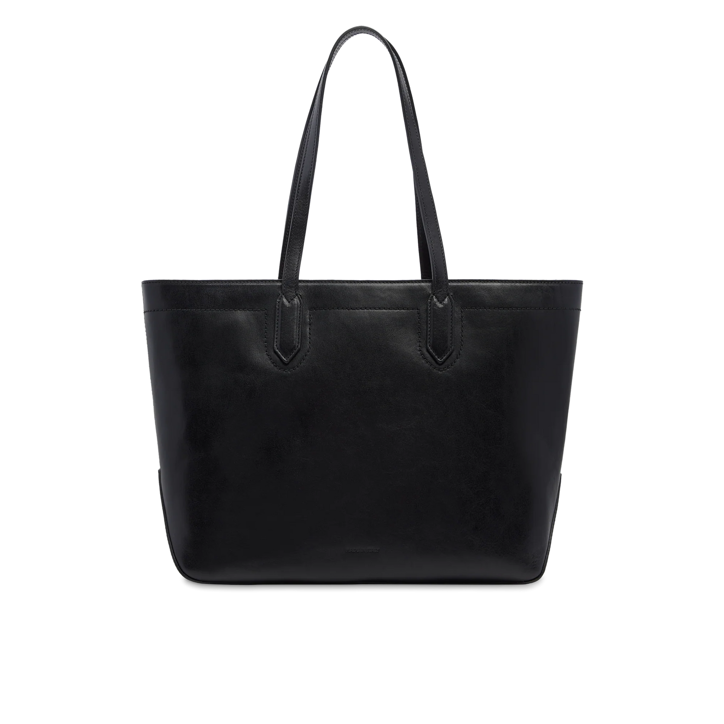 Borsa shopper in pelle media - Nero- Larissa- The Bridge