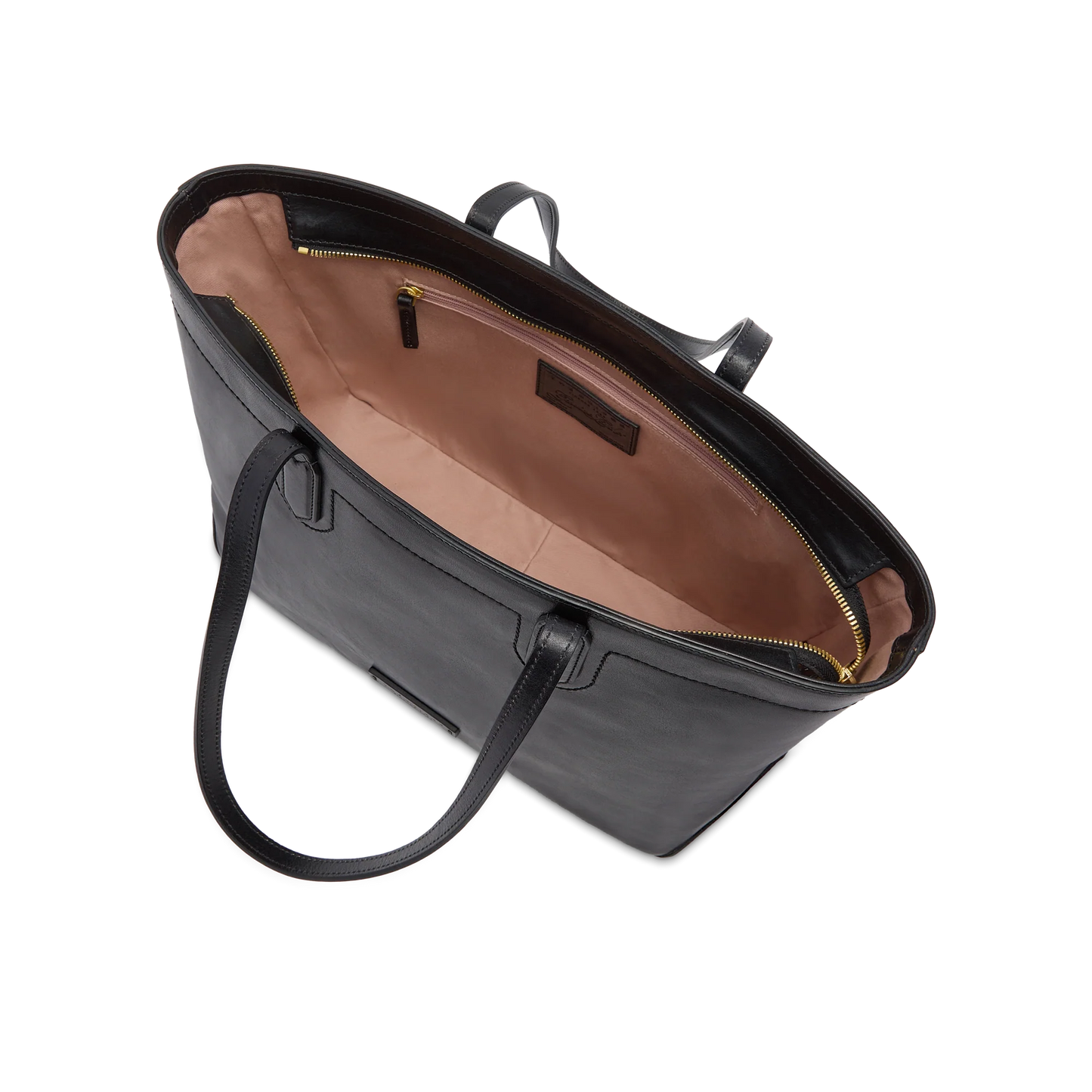 Borsa shopper in pelle media - Nero- Larissa- The Bridge