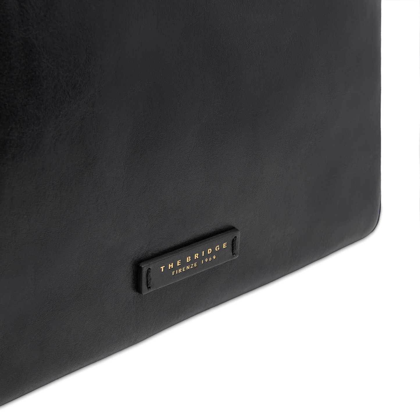 Borsa shopper in pelle media - Nero- Larissa- The Bridge