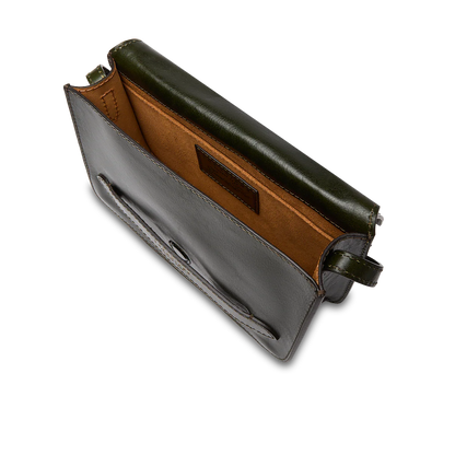 Borsa a tracolla piccola con patta color Tirolo  - Lucrezia  The Bridge