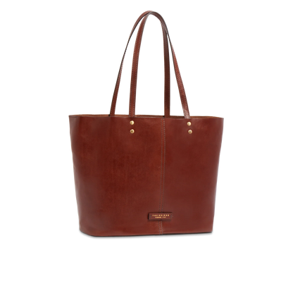 Borsa shopper pelle donna LISA Marrone - The Bridge