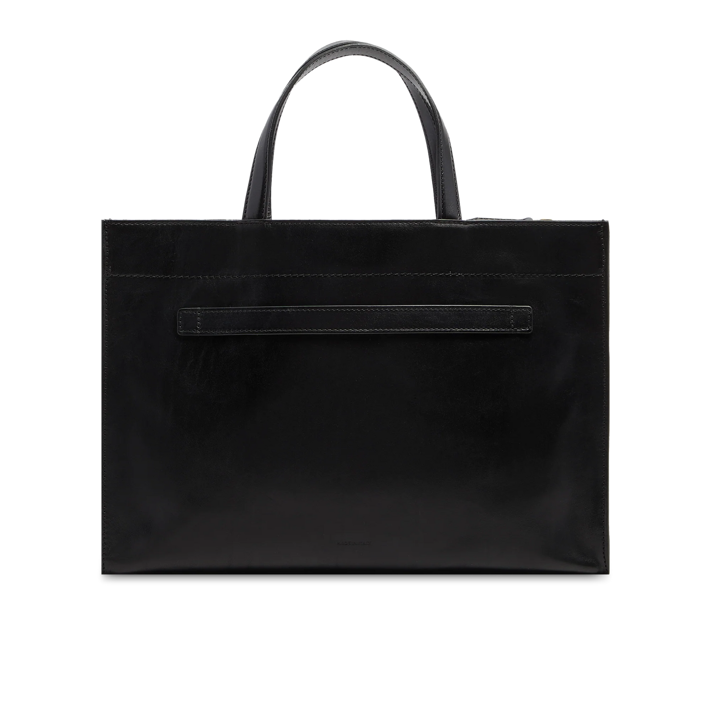 Borsa a mano in pelle con tracolla removibile - Nero - LEILA - The Bridge