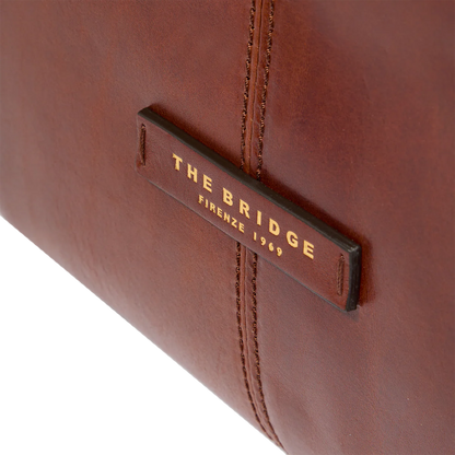 Borsa grande in cuoio con manici e tracolla - Unica Bag - The Bridge