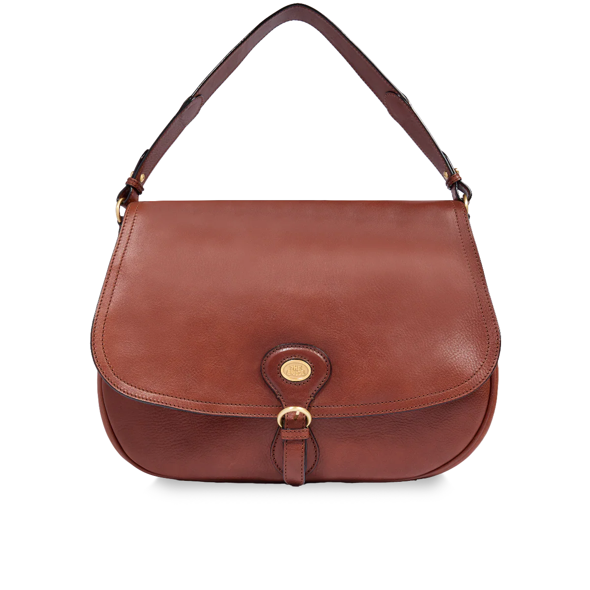 Borsa a spalla in pelle grande con patta frontale - Isadora - The Bridge