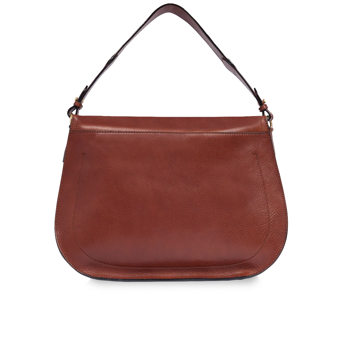 Borsa a spalla in pelle grande con patta frontale - Isadora - The Bridge