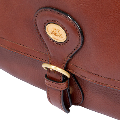 Borsa a spalla in pelle grande con patta frontale - Isadora - The Bridge