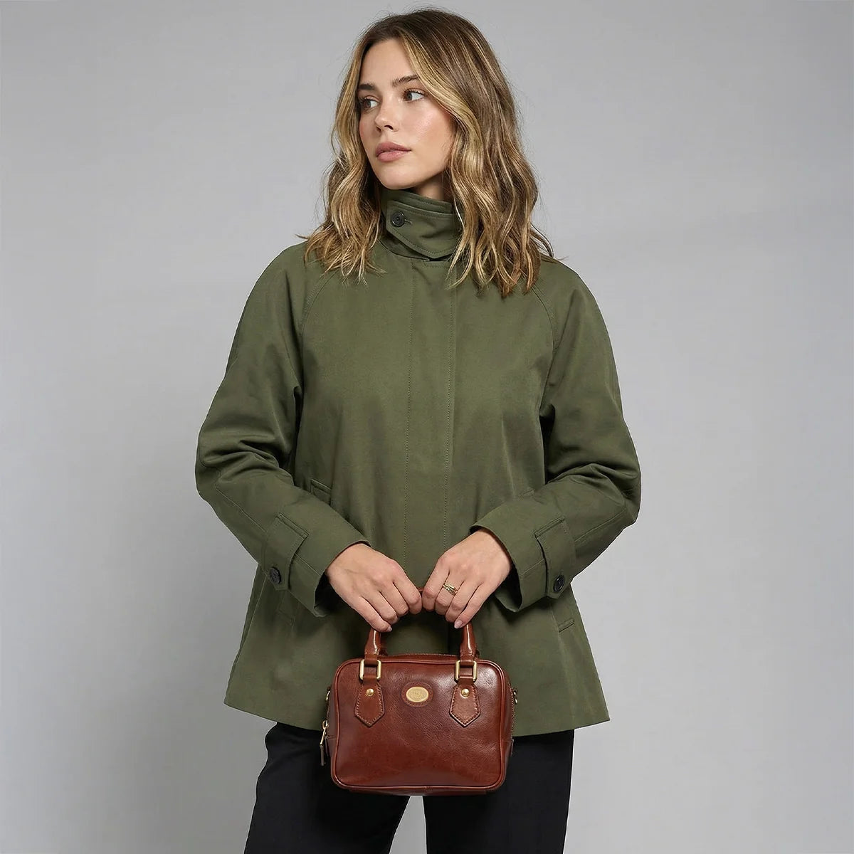 Bauletto Boston Bag Marrone -Story Donna - The Bridge