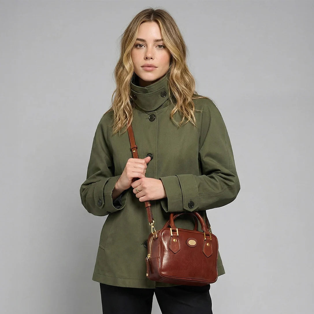 Bauletto Boston Bag Marrone -Story Donna - The Bridge