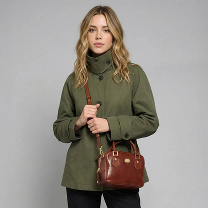 Bauletto Boston Bag Marrone -Story Donna - The Bridge