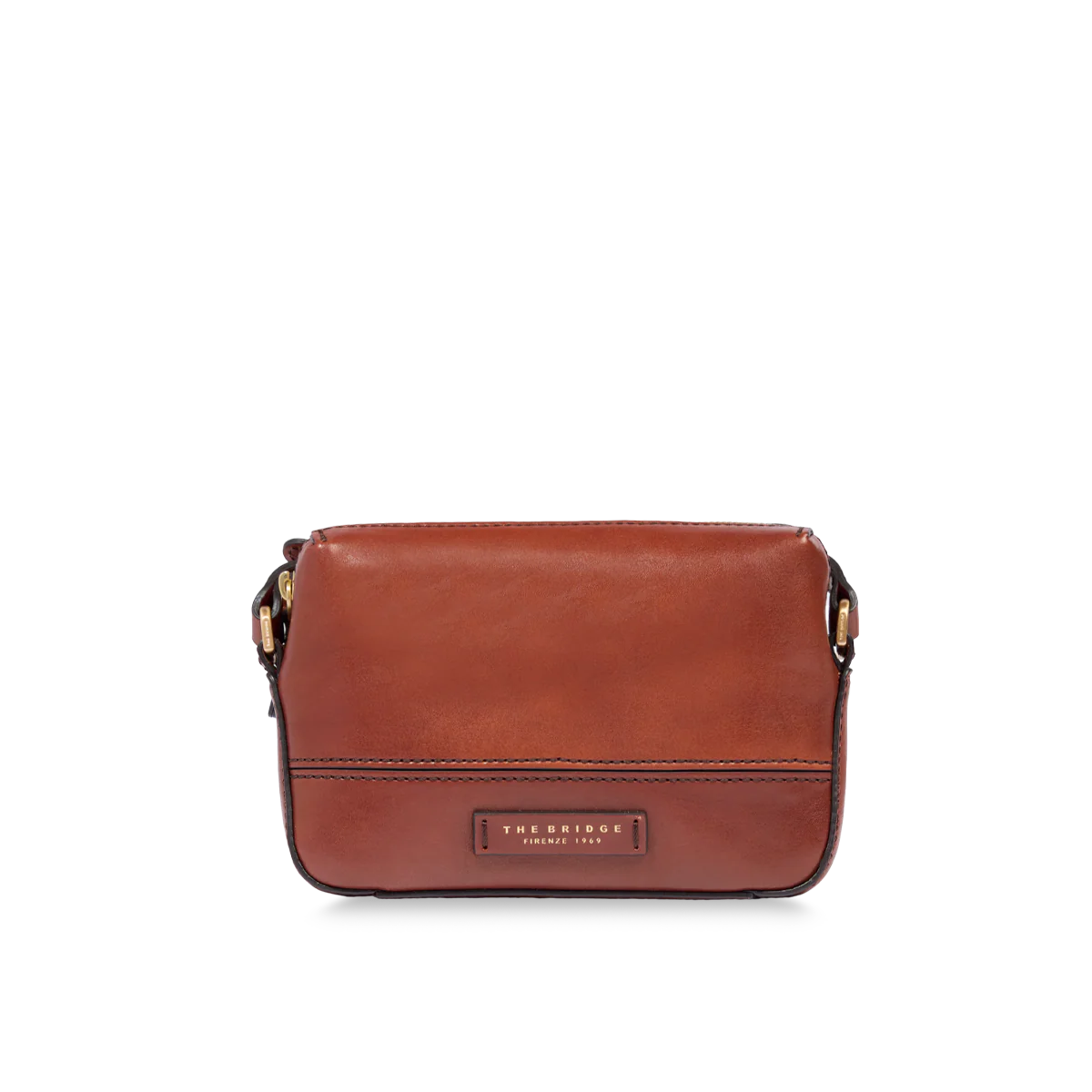 Borsa tracolla piccola in pelle marrone donna- IOLANDA - The Bridge