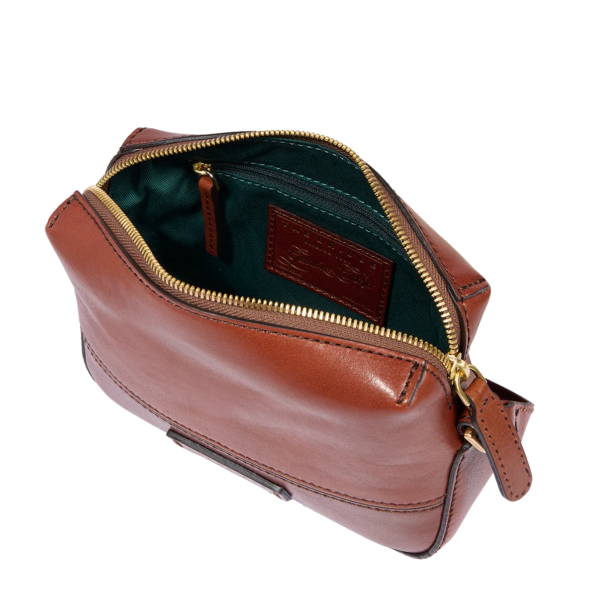 Borsa tracolla piccola in pelle marrone donna- IOLANDA - The Bridge