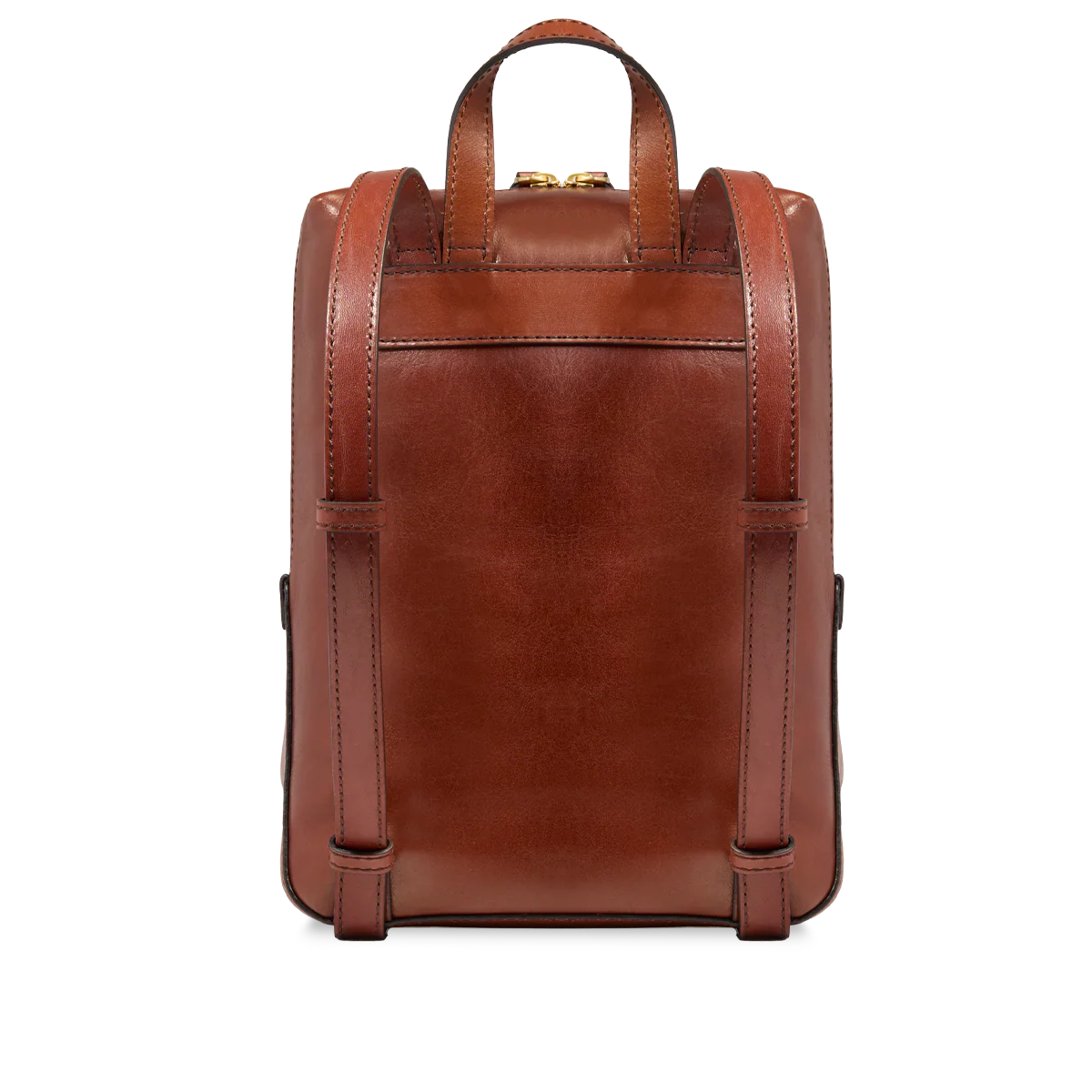 Zaino donna in pelle piccolo con tasca frontale -Iolanda- The Bridge